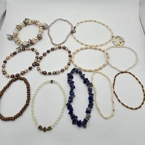 Lot of 11 bracelets and 1 anklet